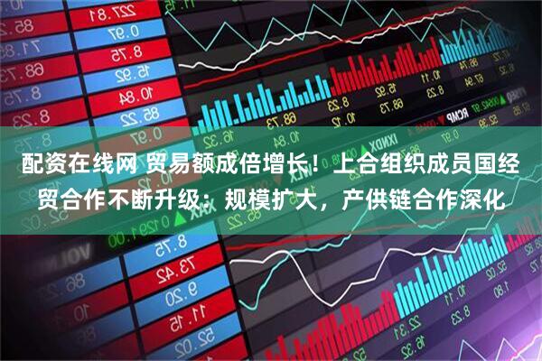 配资在线网 贸易额成倍增长！上合组织成员国经贸合作不断升级：规模扩大，产供链合作深化