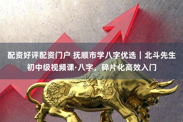 配资好评配资门户 抚顺市学八字优选｜北斗先生初中级视频课·八字，碎片化高效入门